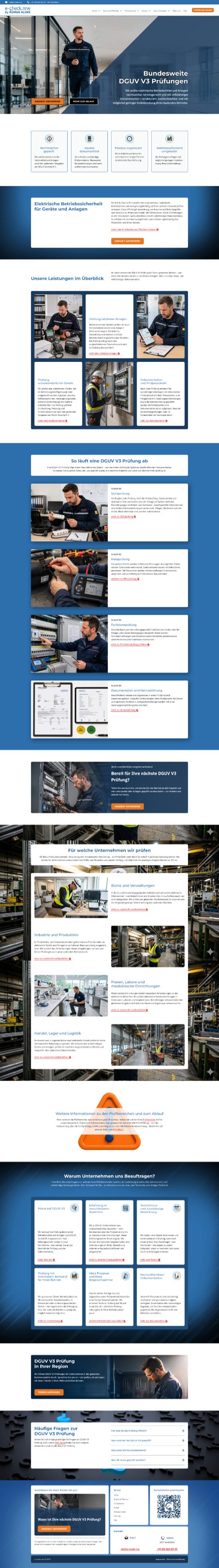 Startseite der Website e-check.nrw